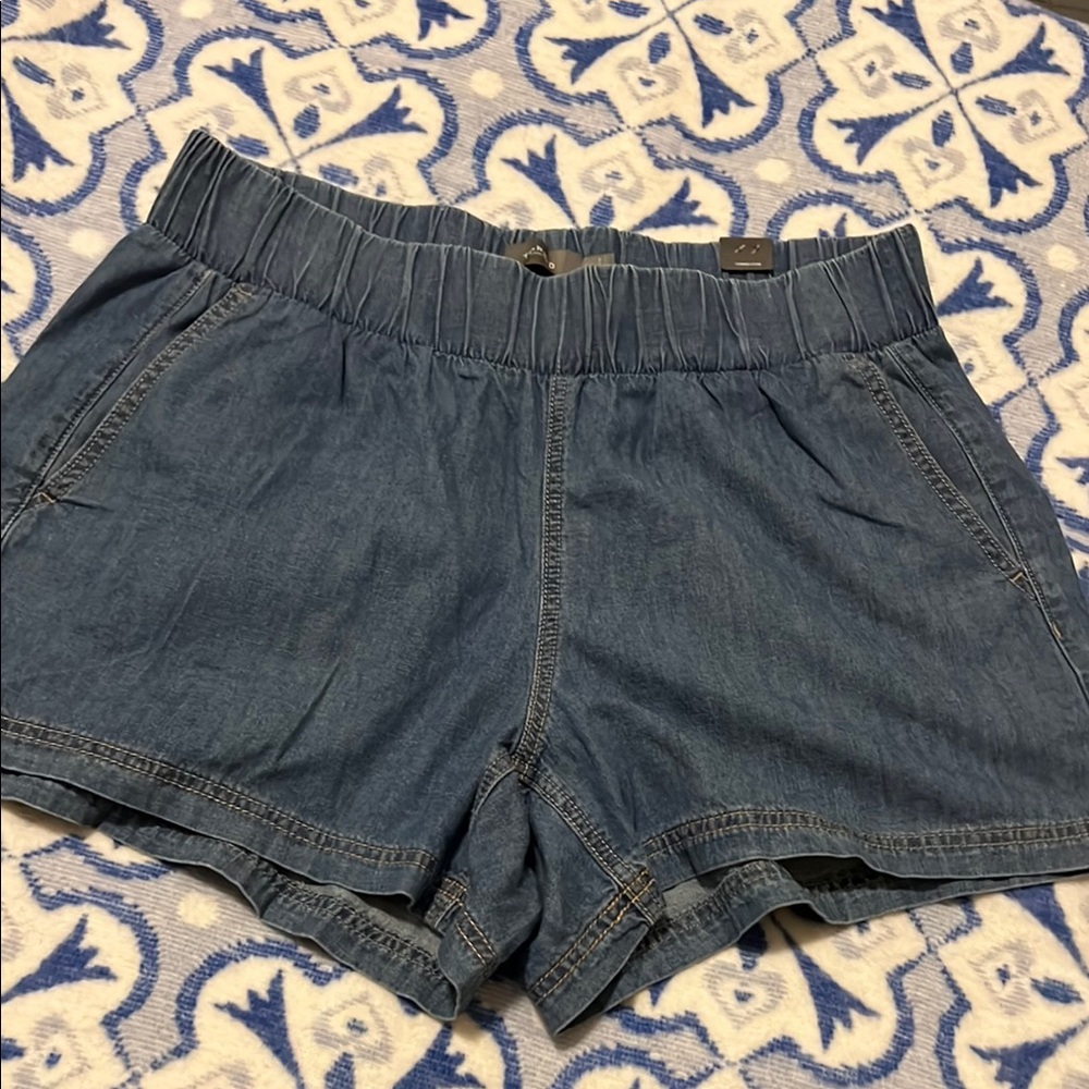 Women's Blue Denim Shorts